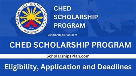 Ched Scholarship 2024 To 2025 .